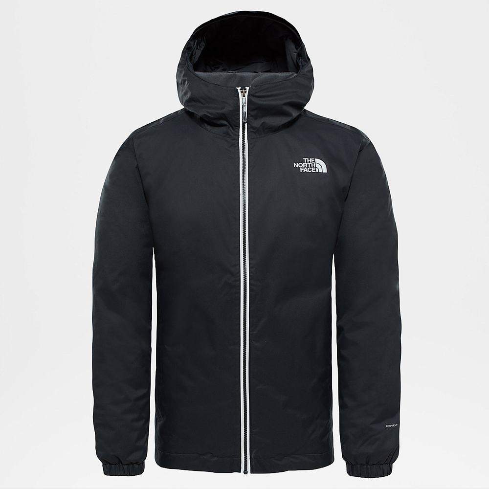 Nepremokavé Bundy The North Face Quest Insulated Panske Čierne | FBV-201974