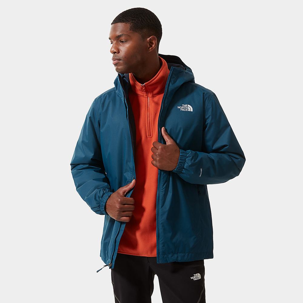 Nepremokavé Bundy The North Face Quest Insulated Panske Modre Čierne Biele | MFP-842170