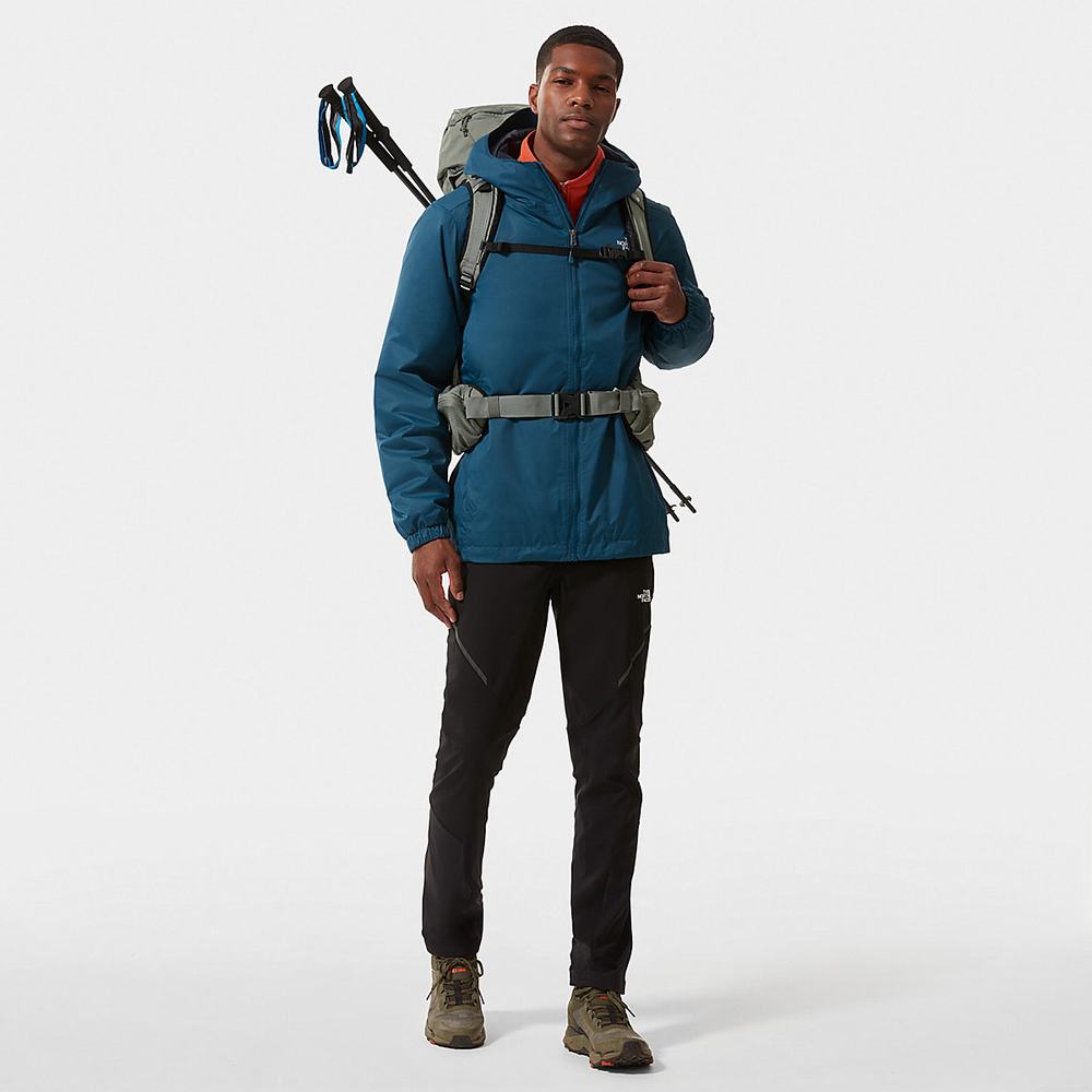 Nepremokavé Bundy The North Face Quest Insulated Panske Modre Čierne Biele | MFP-842170