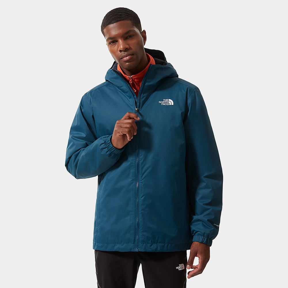 Nepremokavé Bundy The North Face Quest Insulated Panske Modre Čierne Biele | MFP-842170