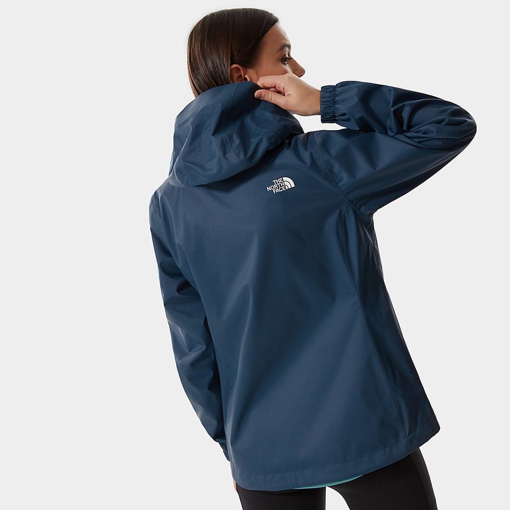 Nepremokavé Bundy The North Face Quest S Kapucňou Damske Modre | ARE-073981