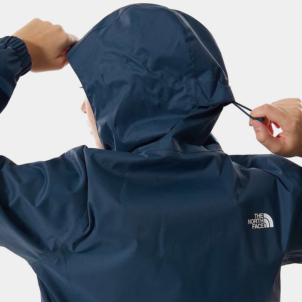 Nepremokavé Bundy The North Face Quest S Kapucňou Damske Modre | ARE-073981