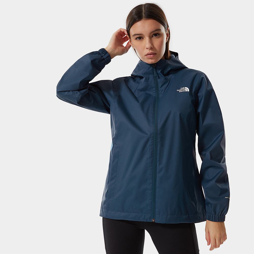 Nepremokavé Bundy The North Face Quest S Kapucňou Damske Modre | ARE-073981