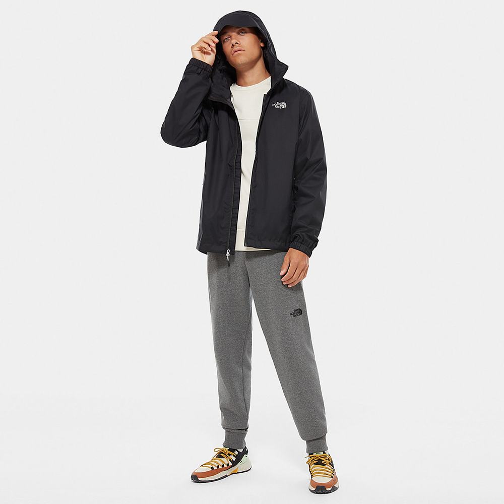 Nepremokavé Bundy The North Face Quest S Kapucňou Panske Čierne | GVZ-017285