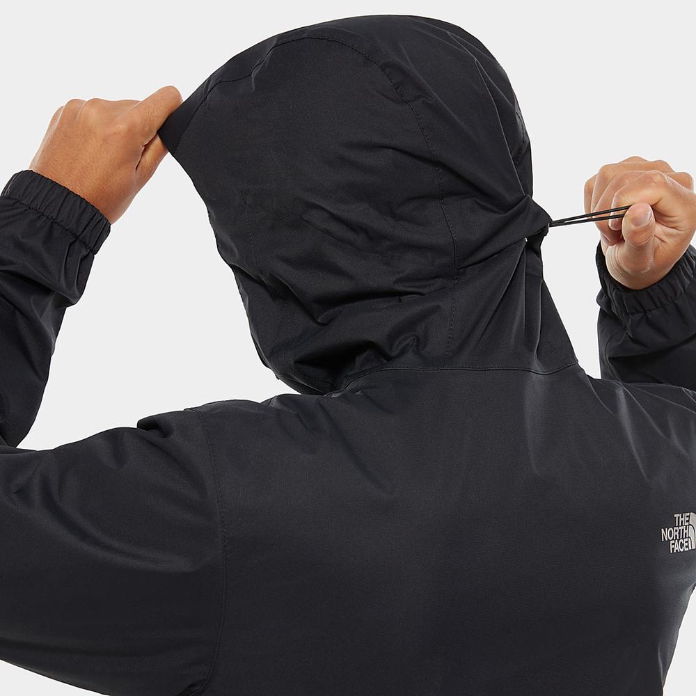 Nepremokavé Bundy The North Face Quest S Kapucňou Panske Čierne | GVZ-017285