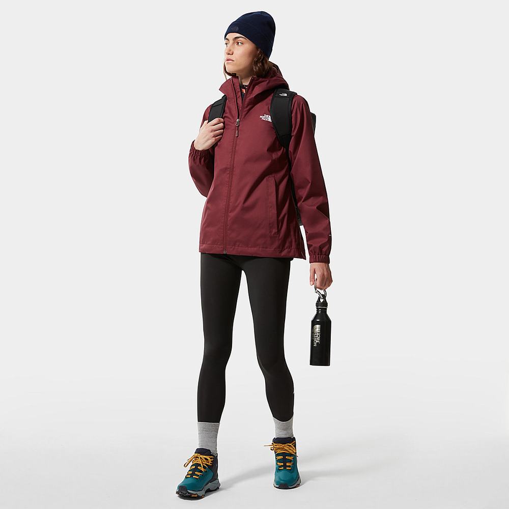 Nepremokavé Bundy The North Face Quest S Kapucňou Damske Červené | JRS-049163
