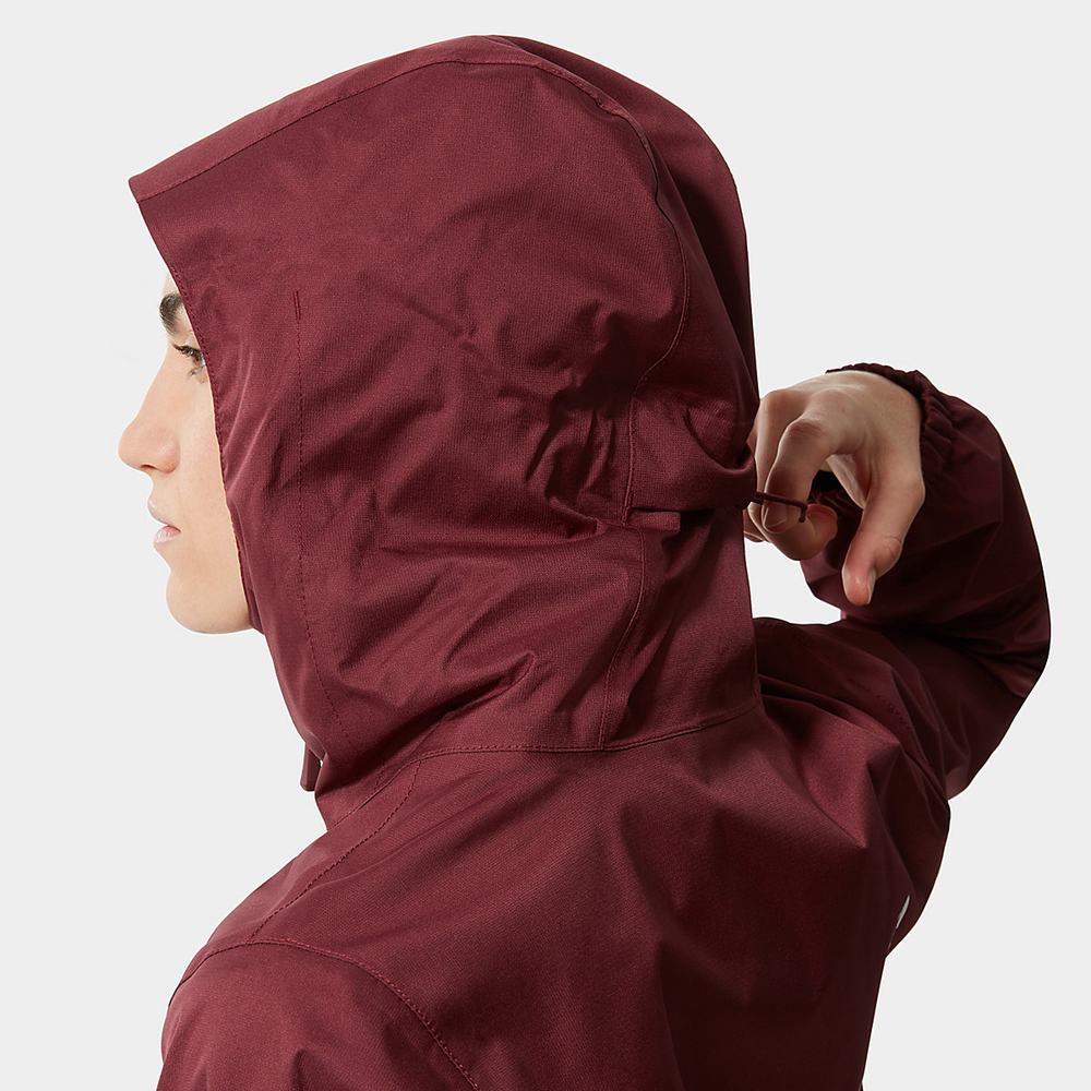 Nepremokavé Bundy The North Face Quest S Kapucňou Damske Červené | JRS-049163