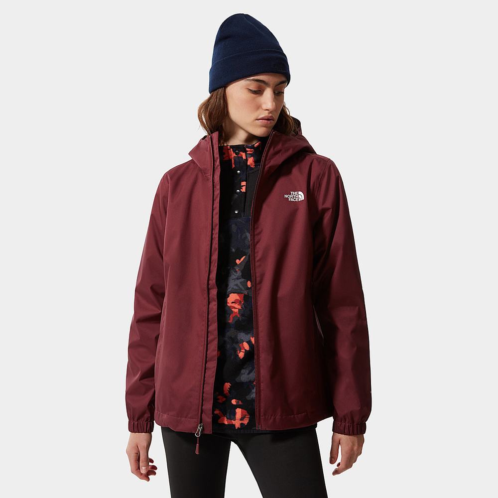 Nepremokavé Bundy The North Face Quest S Kapucňou Damske Červené | JRS-049163