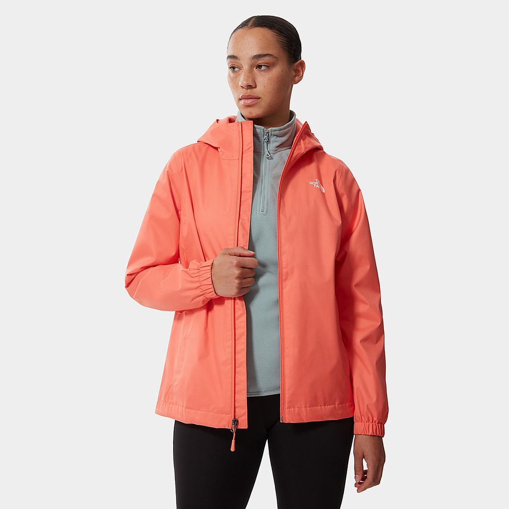Nepremokavé Bundy The North Face Quest S Kapucňou Damske Oranžové | OZW-729418