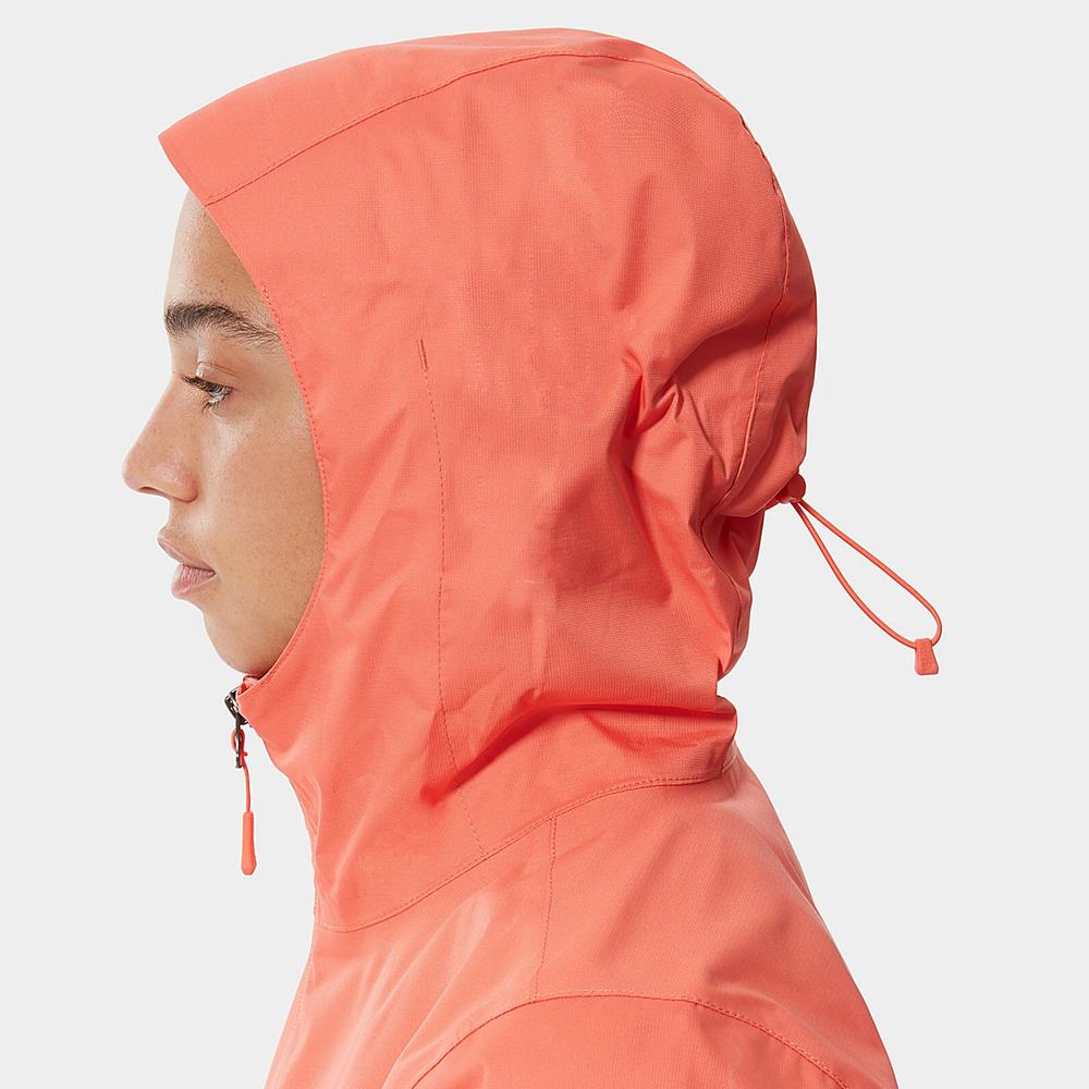 Nepremokavé Bundy The North Face Quest S Kapucňou Damske Oranžové | OZW-729418