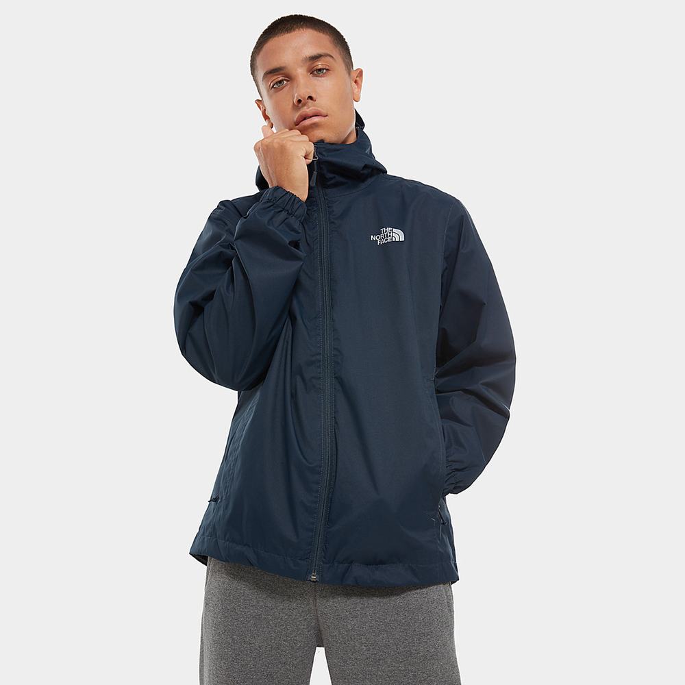 Nepremokavé Bundy The North Face Quest S Kapucňou Panske Námornícka Modrá | VWI-072854