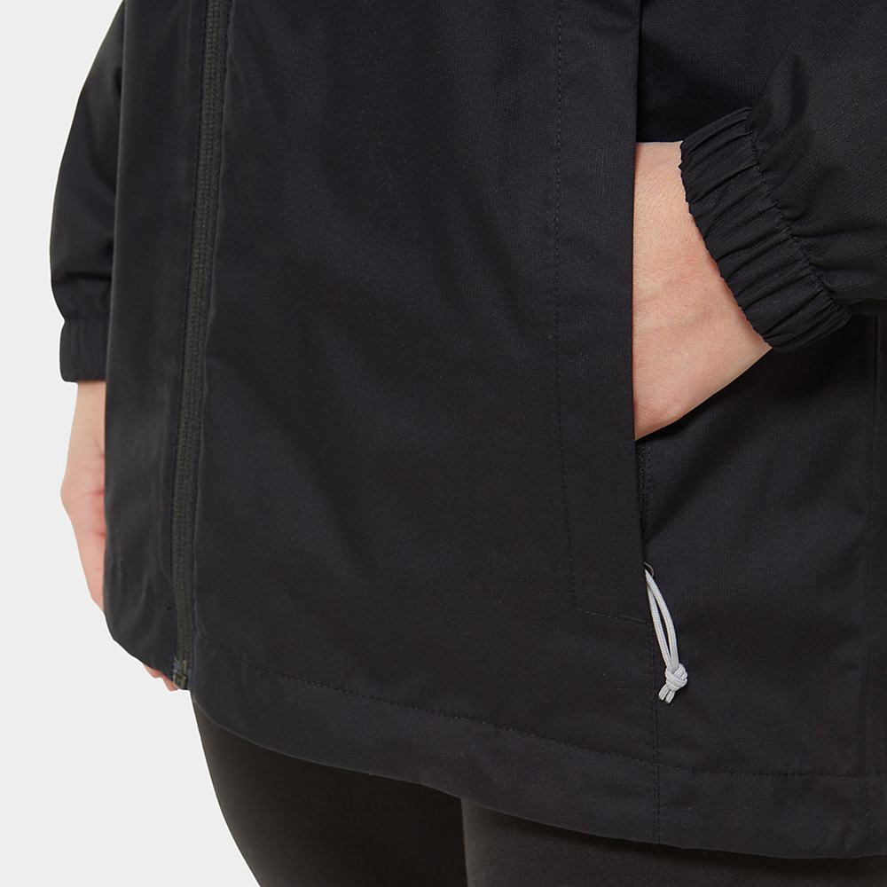 Nepremokavé Bundy The North Face Quest S Kapucňou Damske Čierne Siva | ZKQ-402517