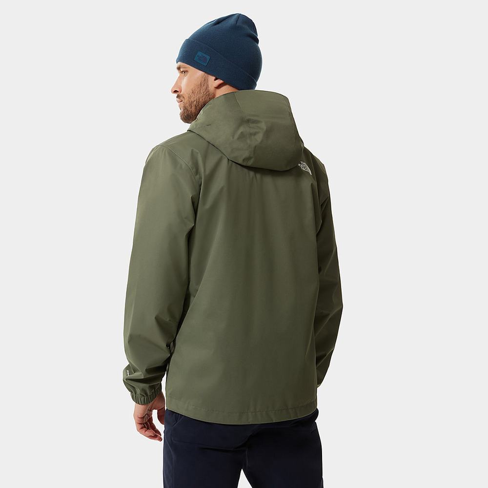 Nepremokavé Bundy The North Face Quest S Kapucňou Panske Čierne | ZNX-725039