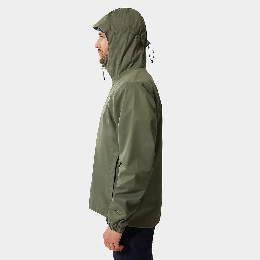 Nepremokavé Bundy The North Face Quest S Kapucňou Panske Čierne | ZNX-725039