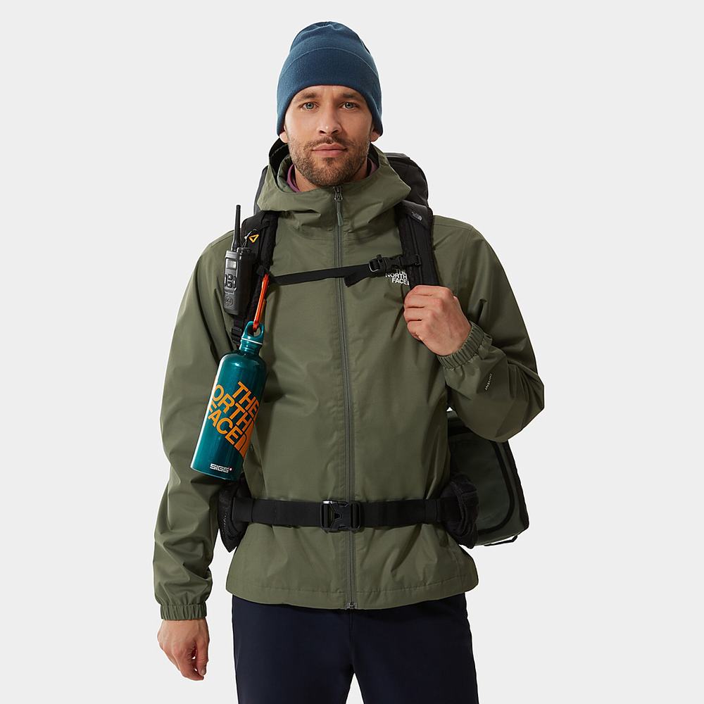 Nepremokavé Bundy The North Face Quest S Kapucňou Panske Čierne | ZNX-725039