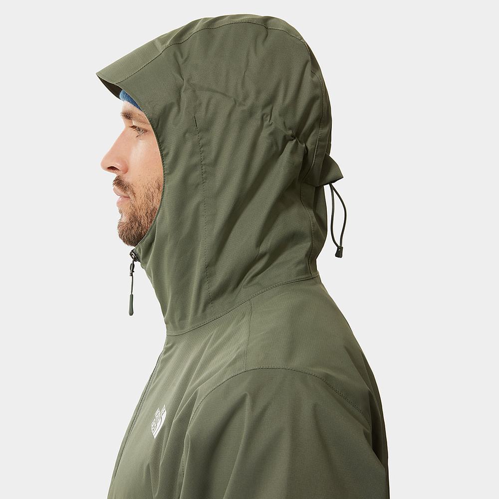 Nepremokavé Bundy The North Face Quest S Kapucňou Panske Čierne | ZNX-725039
