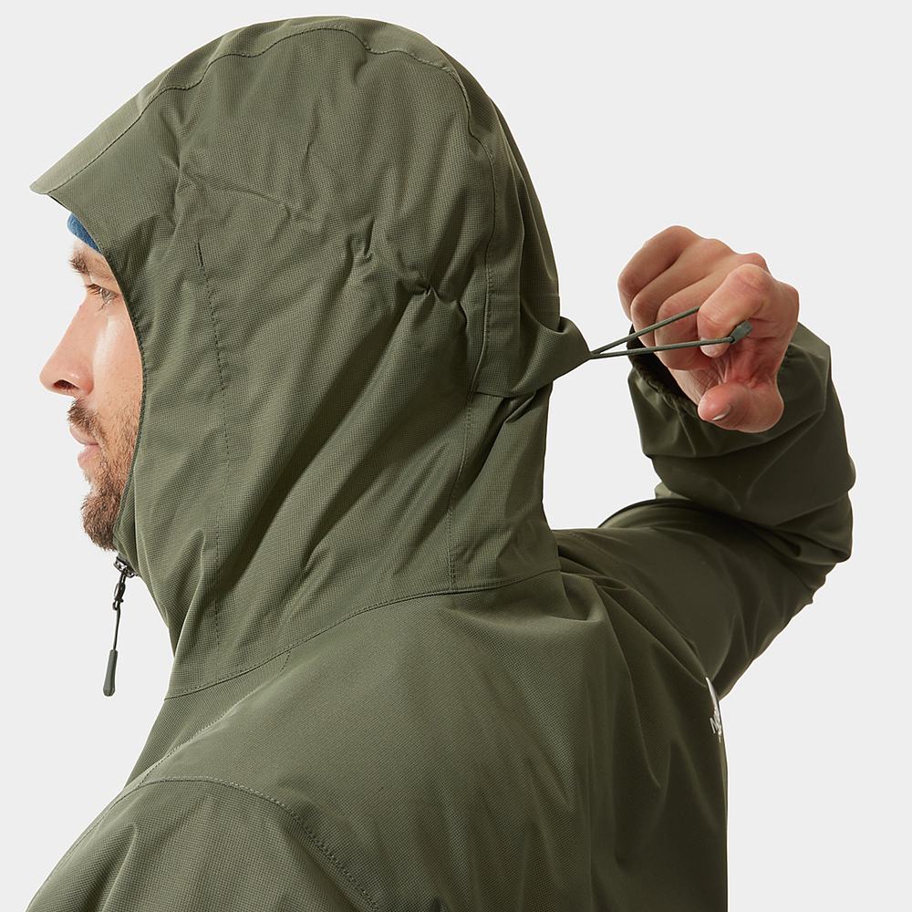 Nepremokavé Bundy The North Face Quest S Kapucňou Panske Čierne | ZNX-725039