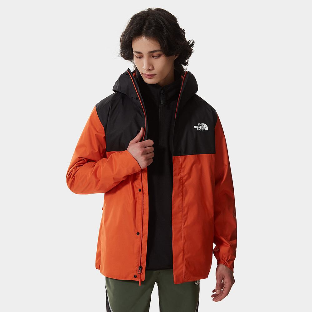 Nepremokavé Bundy The North Face Quest Zip-In Panske Čierne | AUO-829765