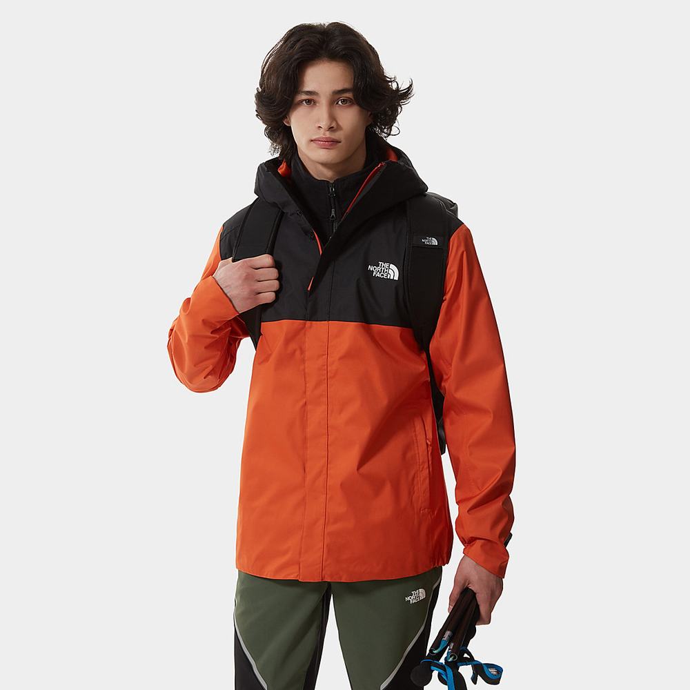 Nepremokavé Bundy The North Face Quest Zip-In Panske Čierne | AUO-829765