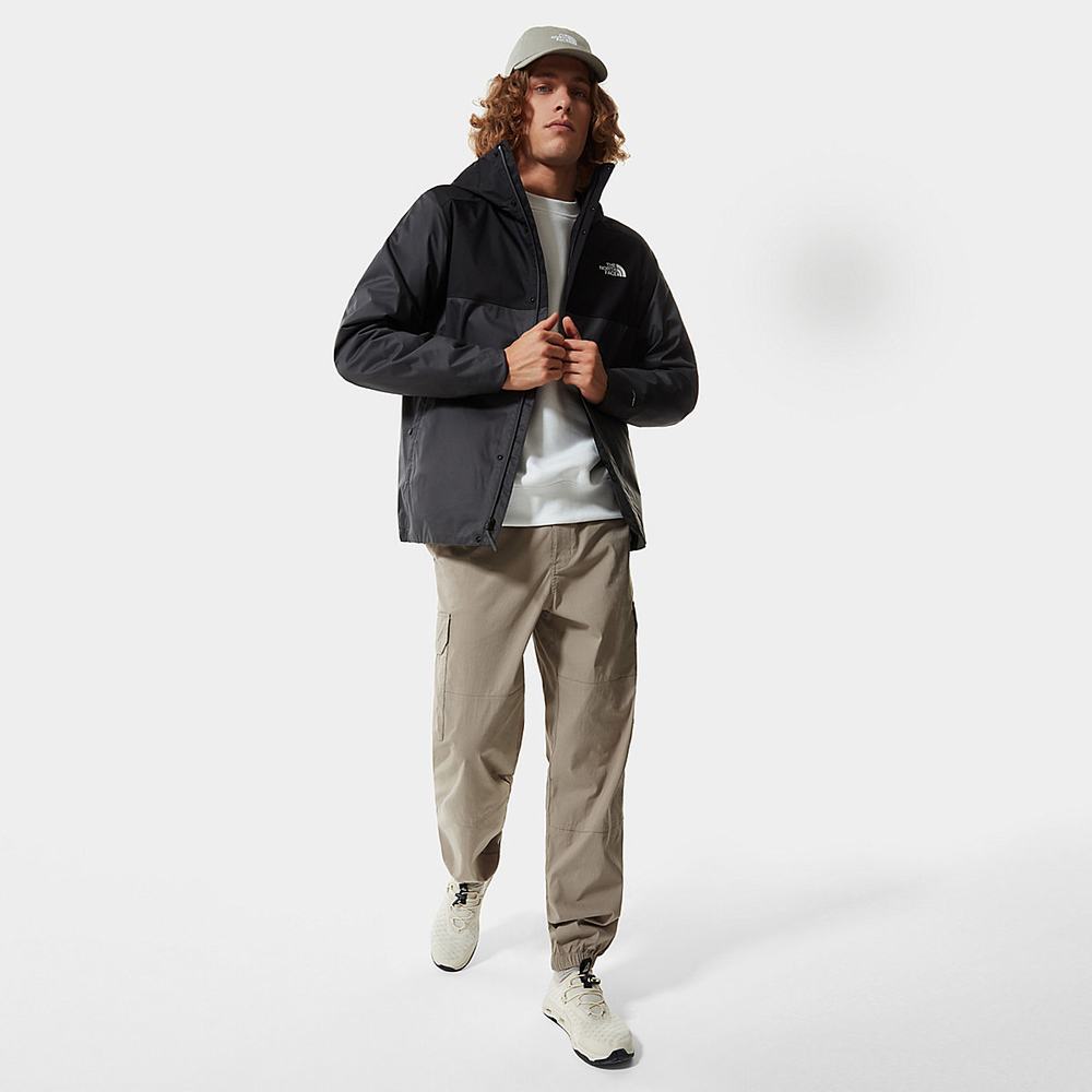 Nepremokavé Bundy The North Face Quest Zip-In Panske Siva Čierne | DHS-068427