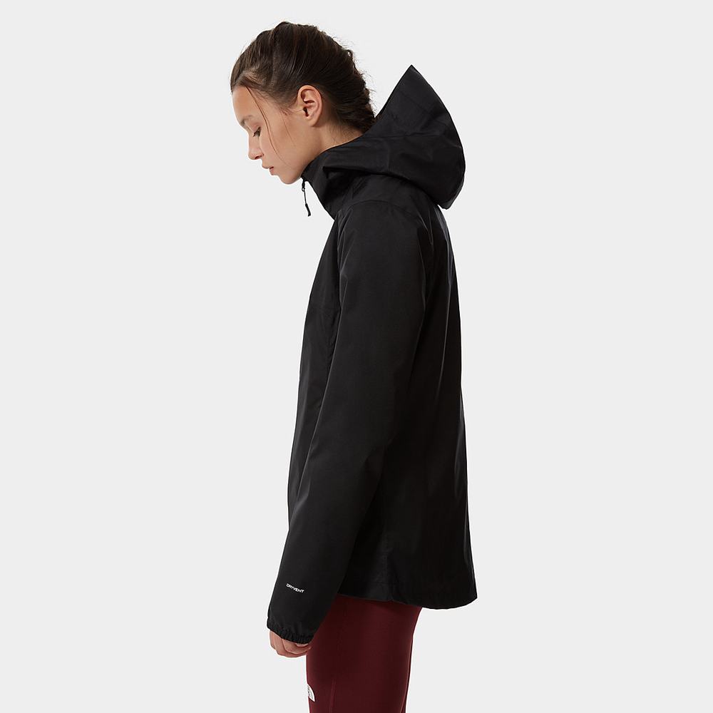 Nepremokavé Bundy The North Face Quest Zip-In Damske Čierne | DUR-941063