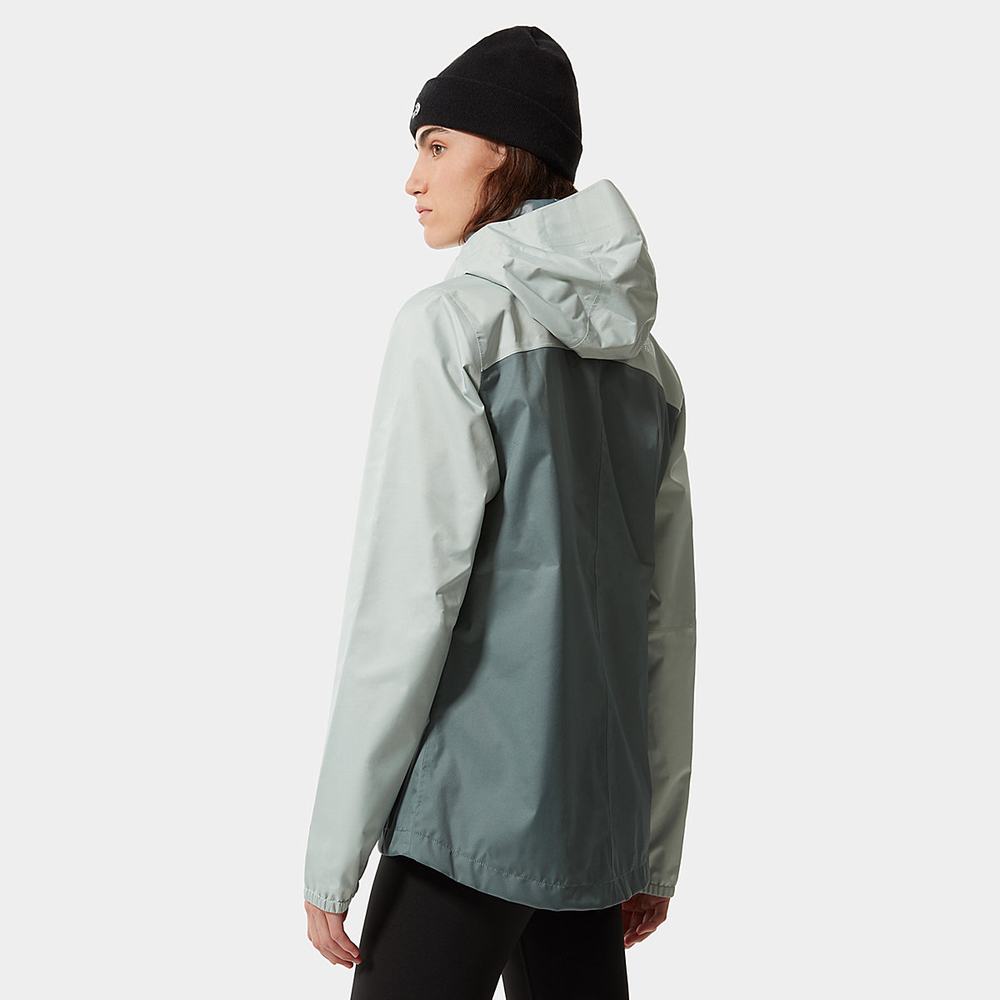 Nepremokavé Bundy The North Face Quest Zip-In Damske Zelene | JKU-073152