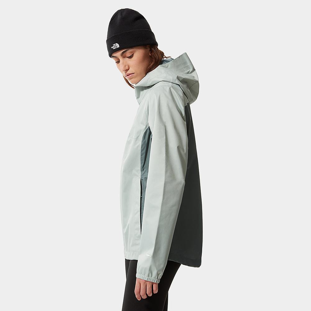 Nepremokavé Bundy The North Face Quest Zip-In Damske Zelene | JKU-073152