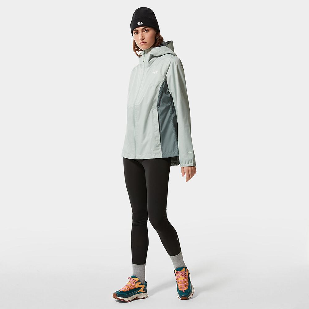 Nepremokavé Bundy The North Face Quest Zip-In Damske Zelene | JKU-073152