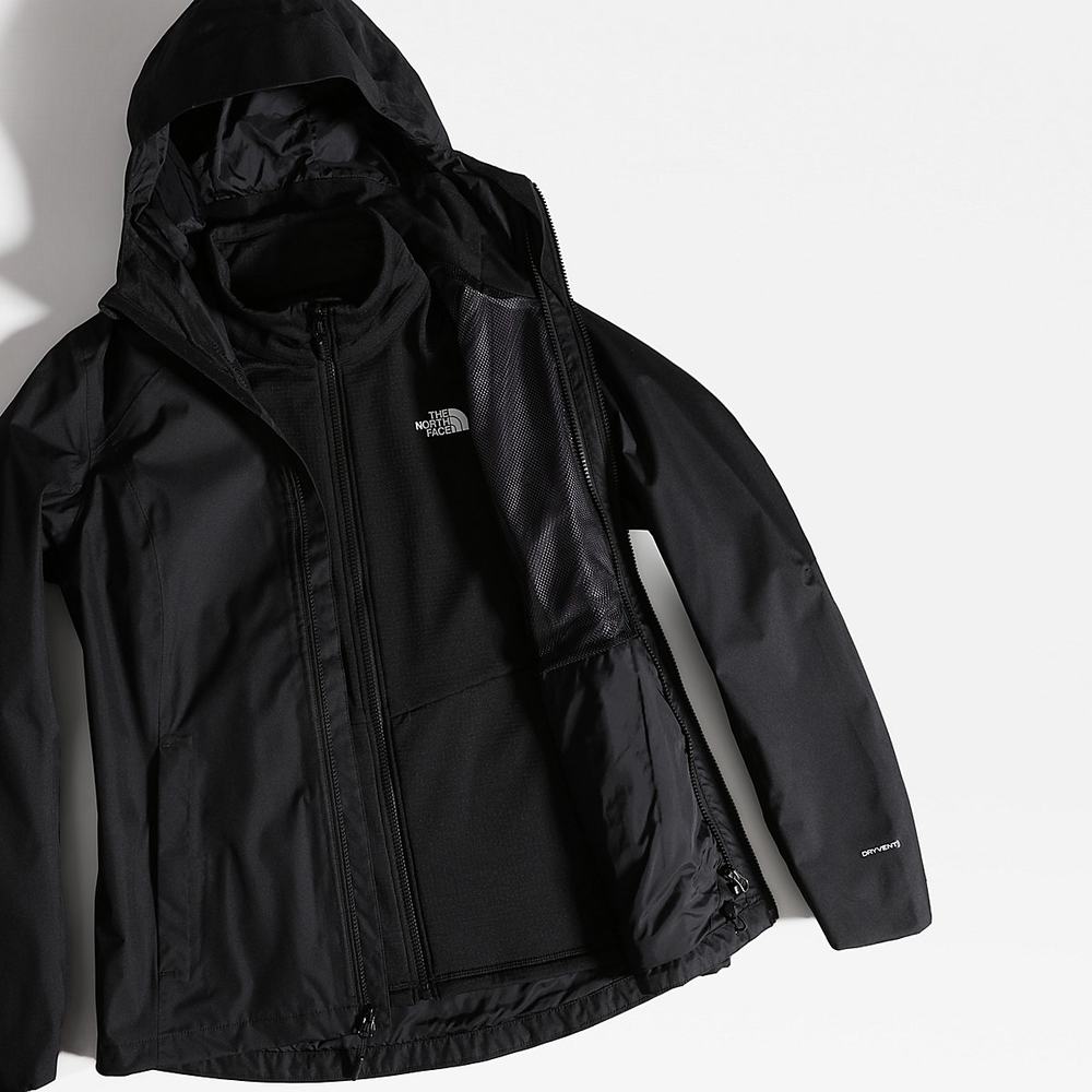 Nepremokavé Bundy The North Face Quest Zip-In Triclimate® Damske Čierne | JOY-197502