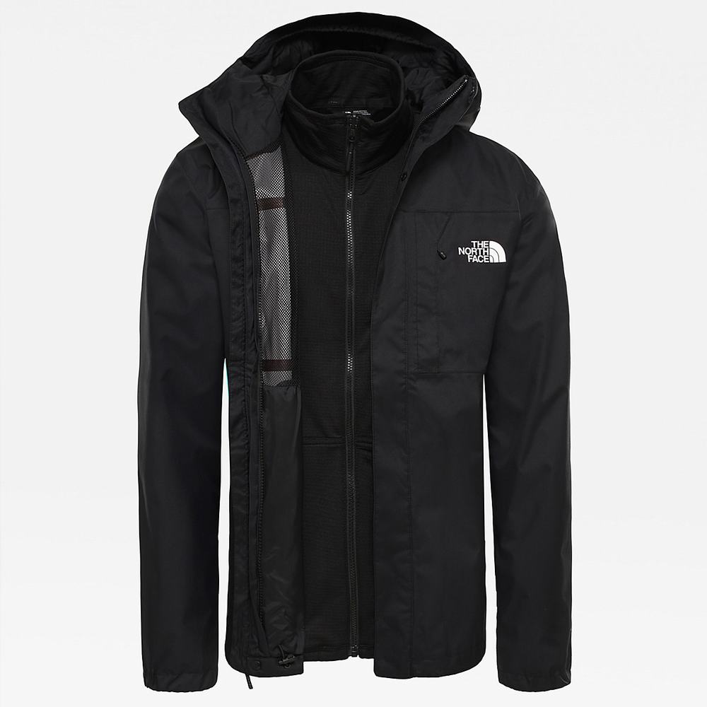 Nepremokavé Bundy The North Face Quest Zip-In Triclimate® Panske Čierne | PJY-823160
