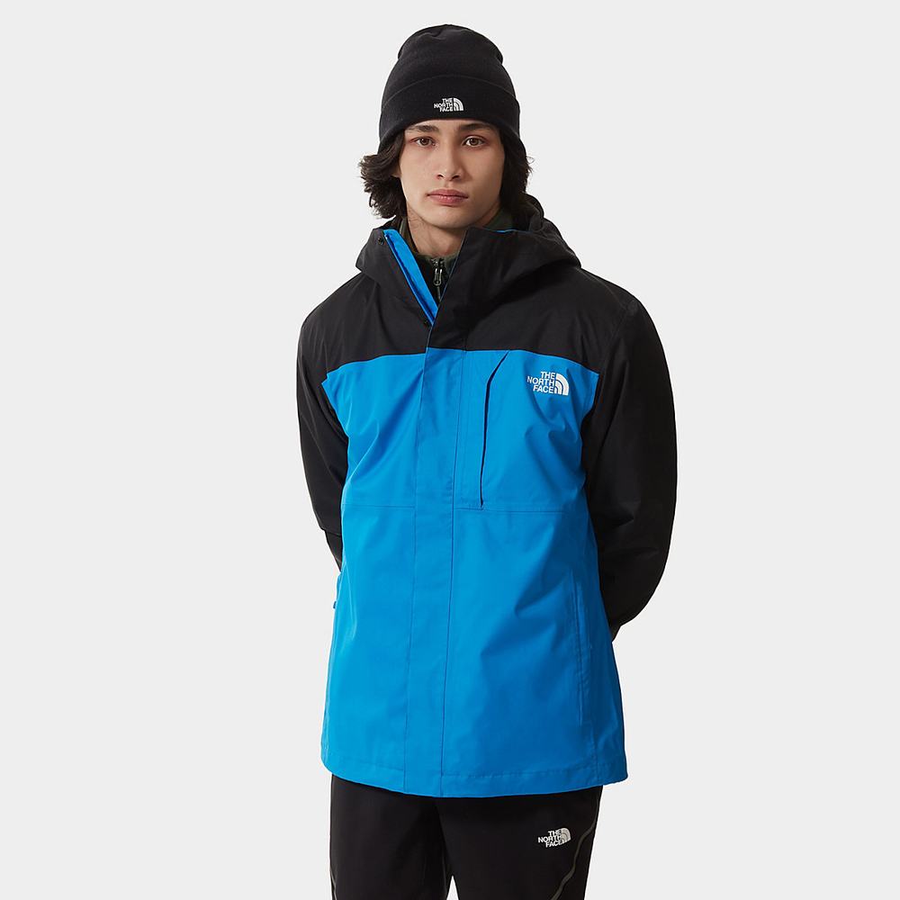 Nepremokavé Bundy The North Face Quest Zip-In Triclimate® Panske Modre Čierne | RWI-514963