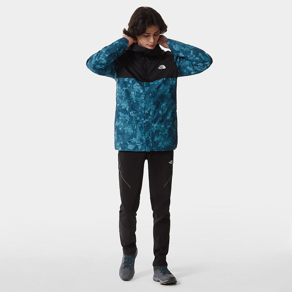 Nepremokavé Bundy The North Face Quest Zip-In Panske Modre Čierne | UEM-281759