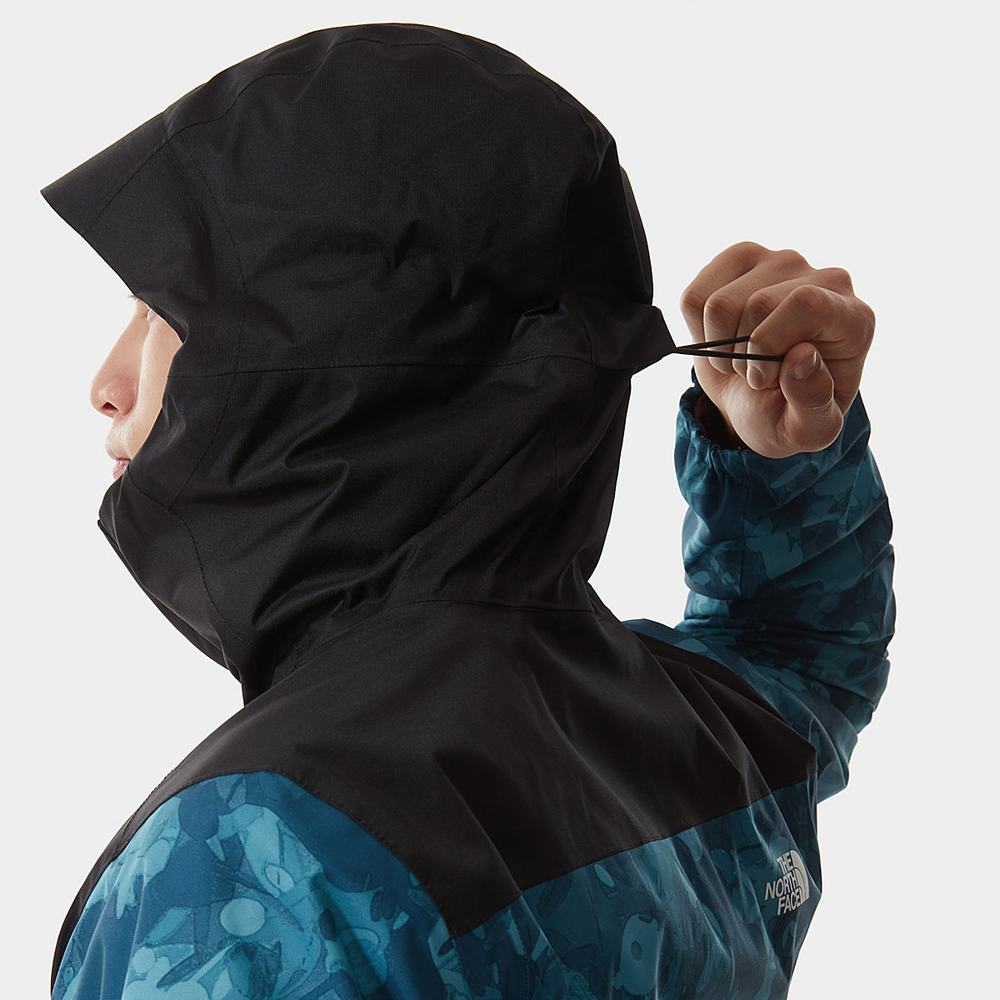 Nepremokavé Bundy The North Face Quest Zip-In Panske Modre Čierne | UEM-281759