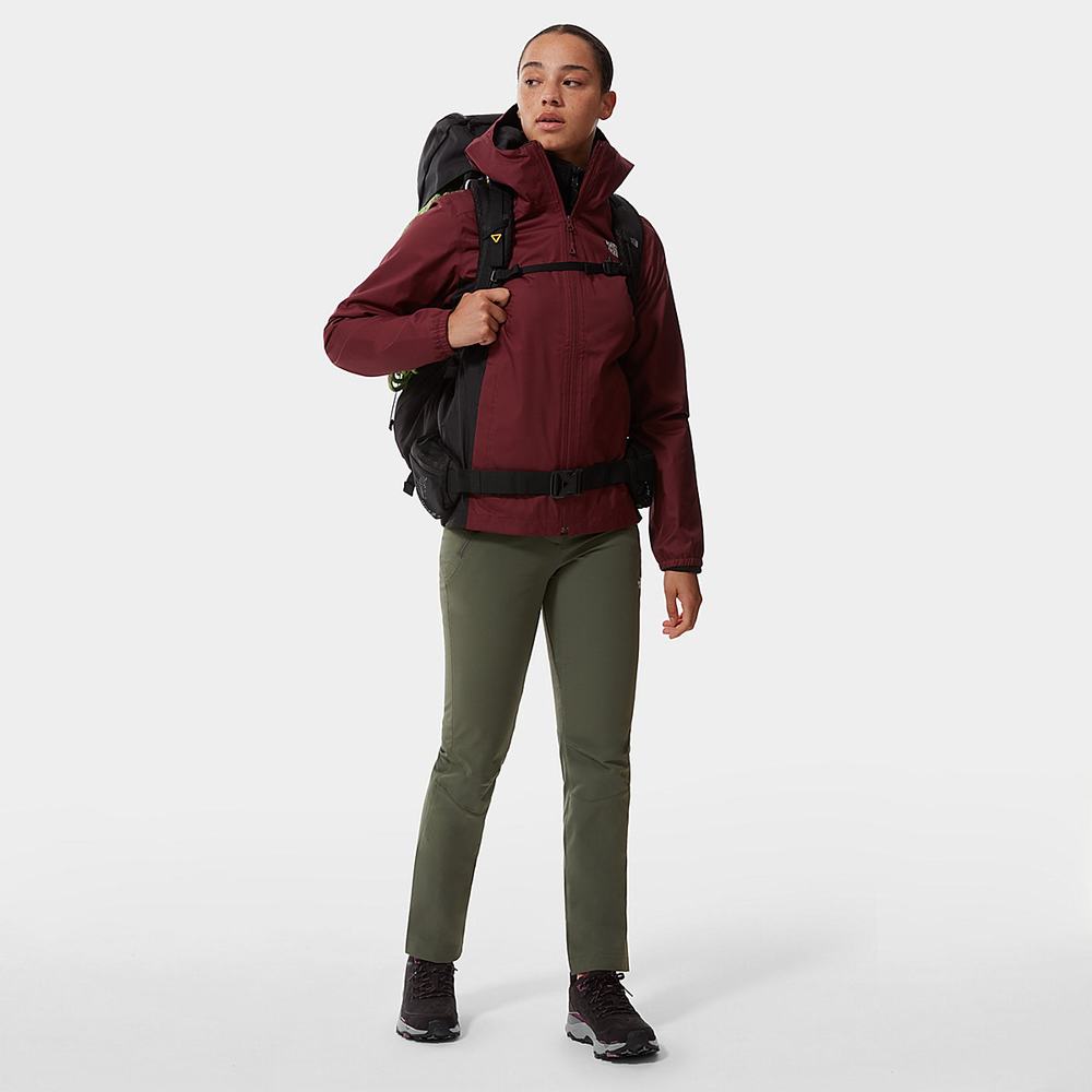 Nepremokavé Bundy The North Face Quest Zip-In Damske Červené Čierne | XNB-932574