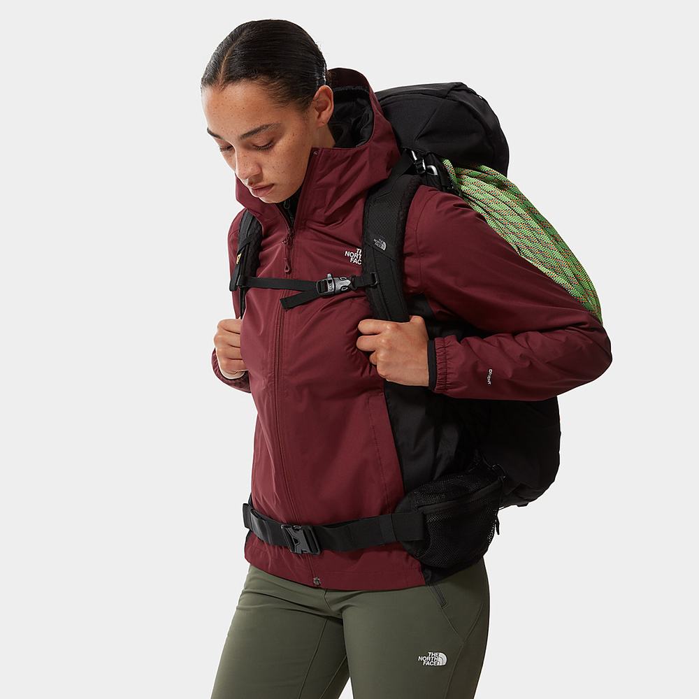 Nepremokavé Bundy The North Face Quest Zip-In Damske Červené Čierne | XNB-932574