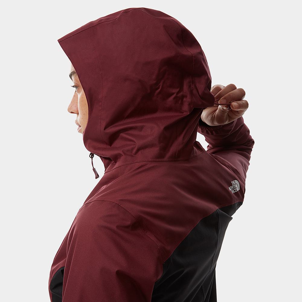 Nepremokavé Bundy The North Face Quest Zip-In Damske Červené Čierne | XNB-932574