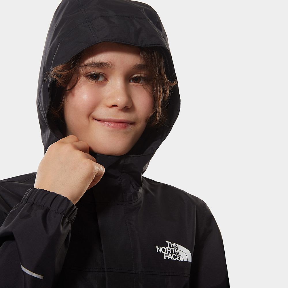 Nepremokavé Bundy The North Face RESOLVE REFLECTIVE Chlapcenske Čierne | DMY-078643