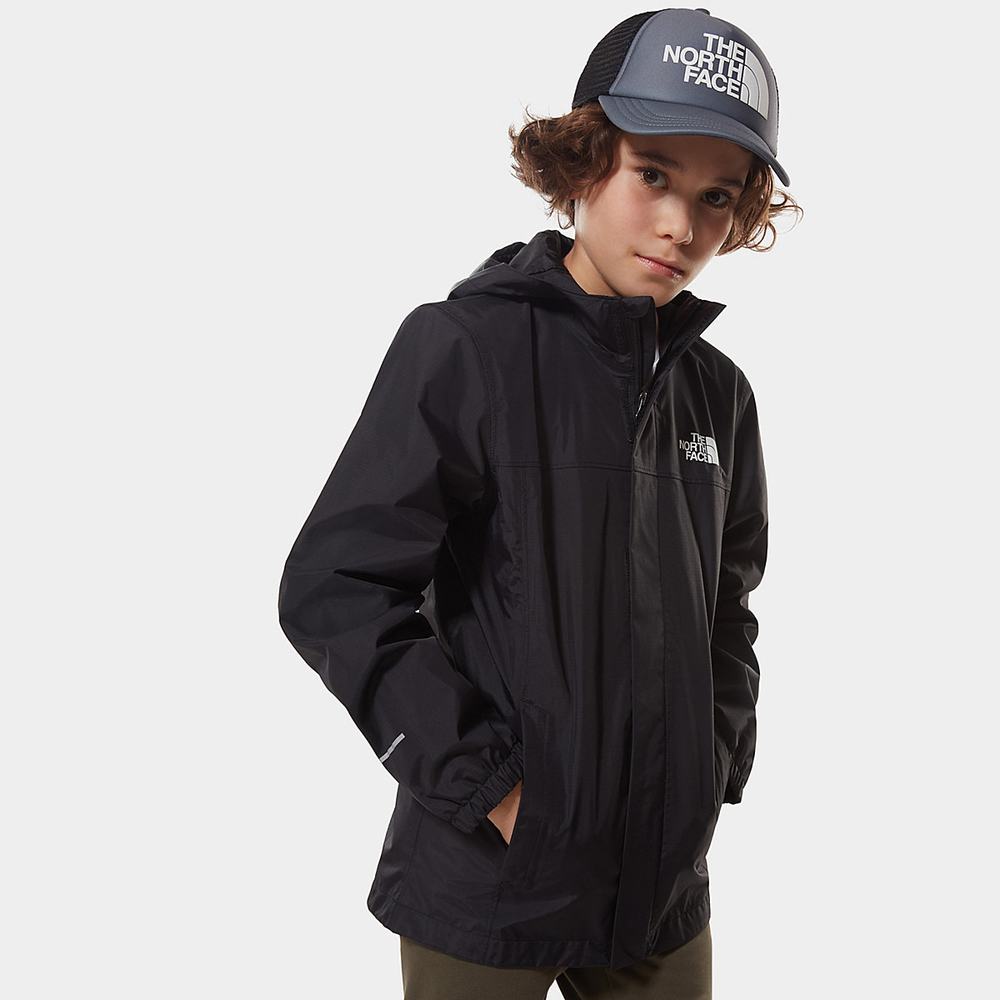 Nepremokavé Bundy The North Face RESOLVE REFLECTIVE Chlapcenske Čierne | DMY-078643