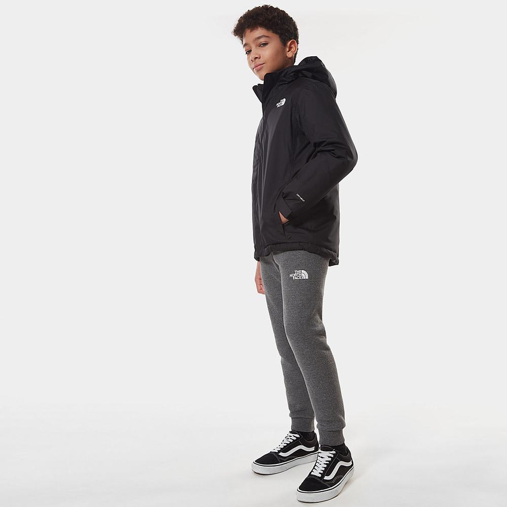 Nepremokavé Bundy The North Face Snow Quest Zip-In Chlapcenske Čierne Biele | CYO-207158