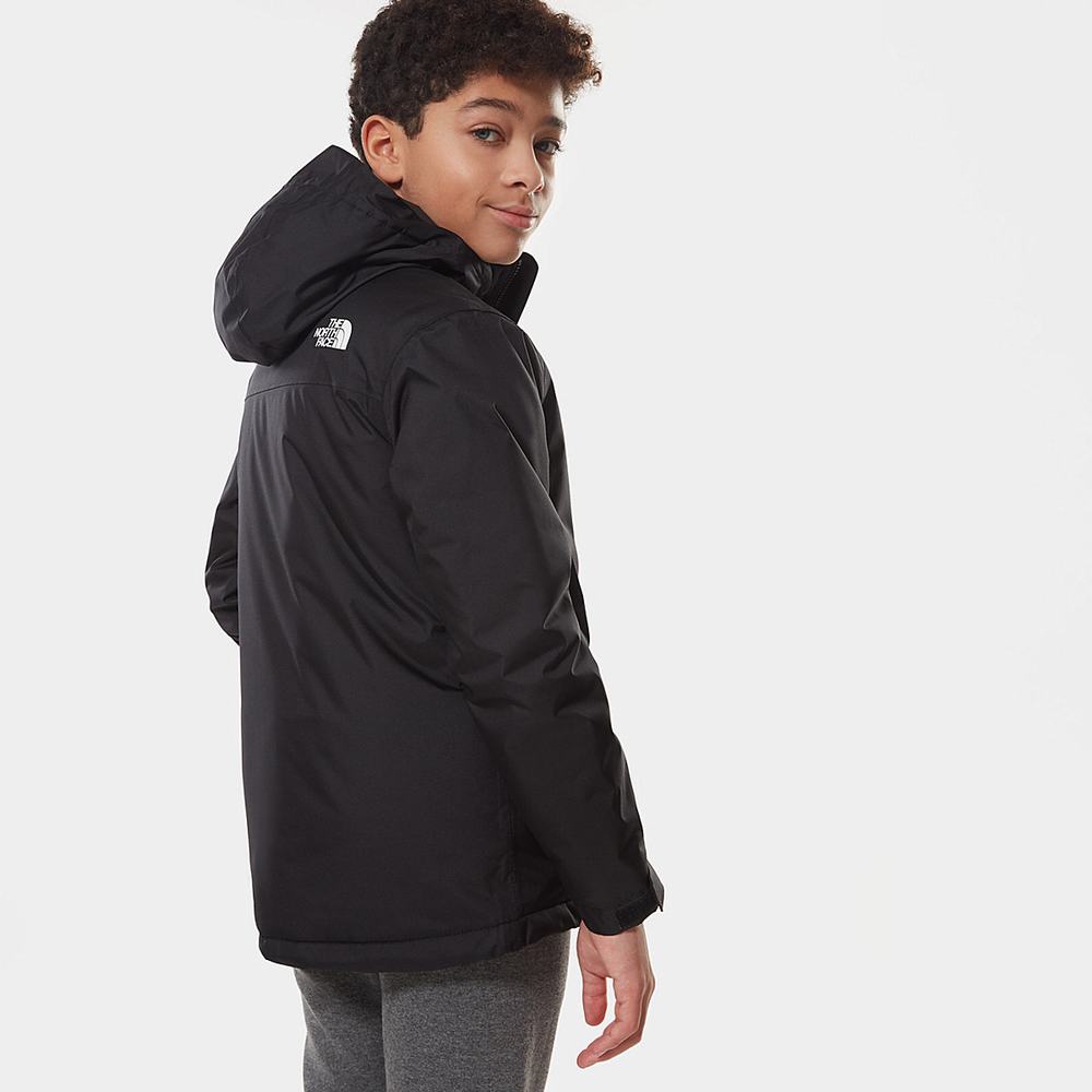 Nepremokavé Bundy The North Face Snow Quest Zip-In Chlapcenske Čierne Biele | CYO-207158
