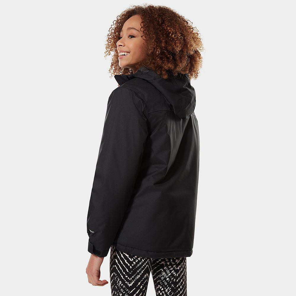 Nepremokavé Bundy The North Face Snow Quest Zip-In Chlapcenske Čierne Biele | CYO-207158