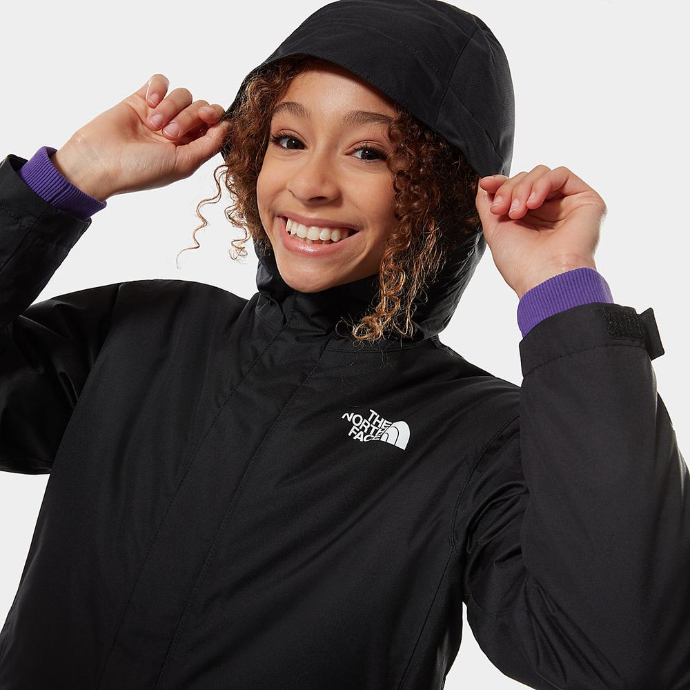 Nepremokavé Bundy The North Face Snow Quest Zip-In Chlapcenske Čierne Biele | CYO-207158