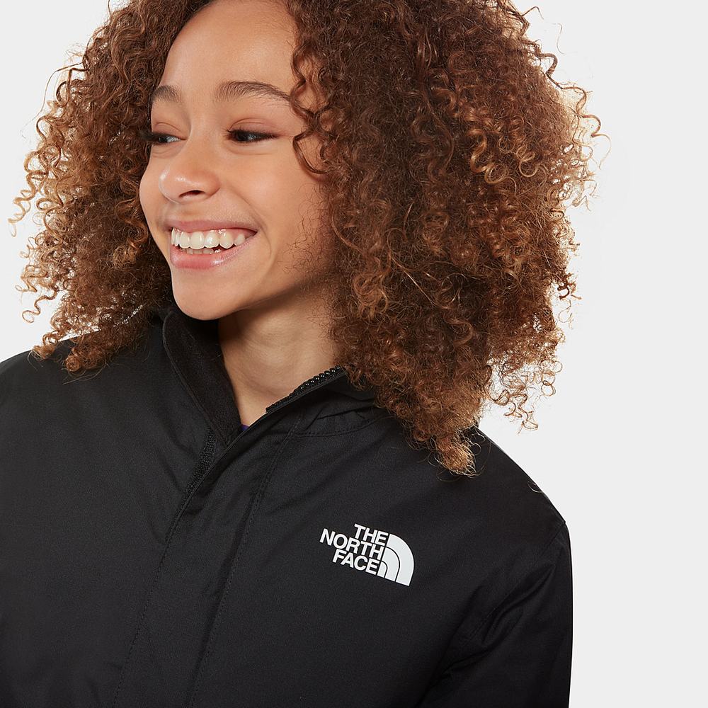 Nepremokavé Bundy The North Face Snow Quest Zip-In Chlapcenske Čierne Biele | CYO-207158