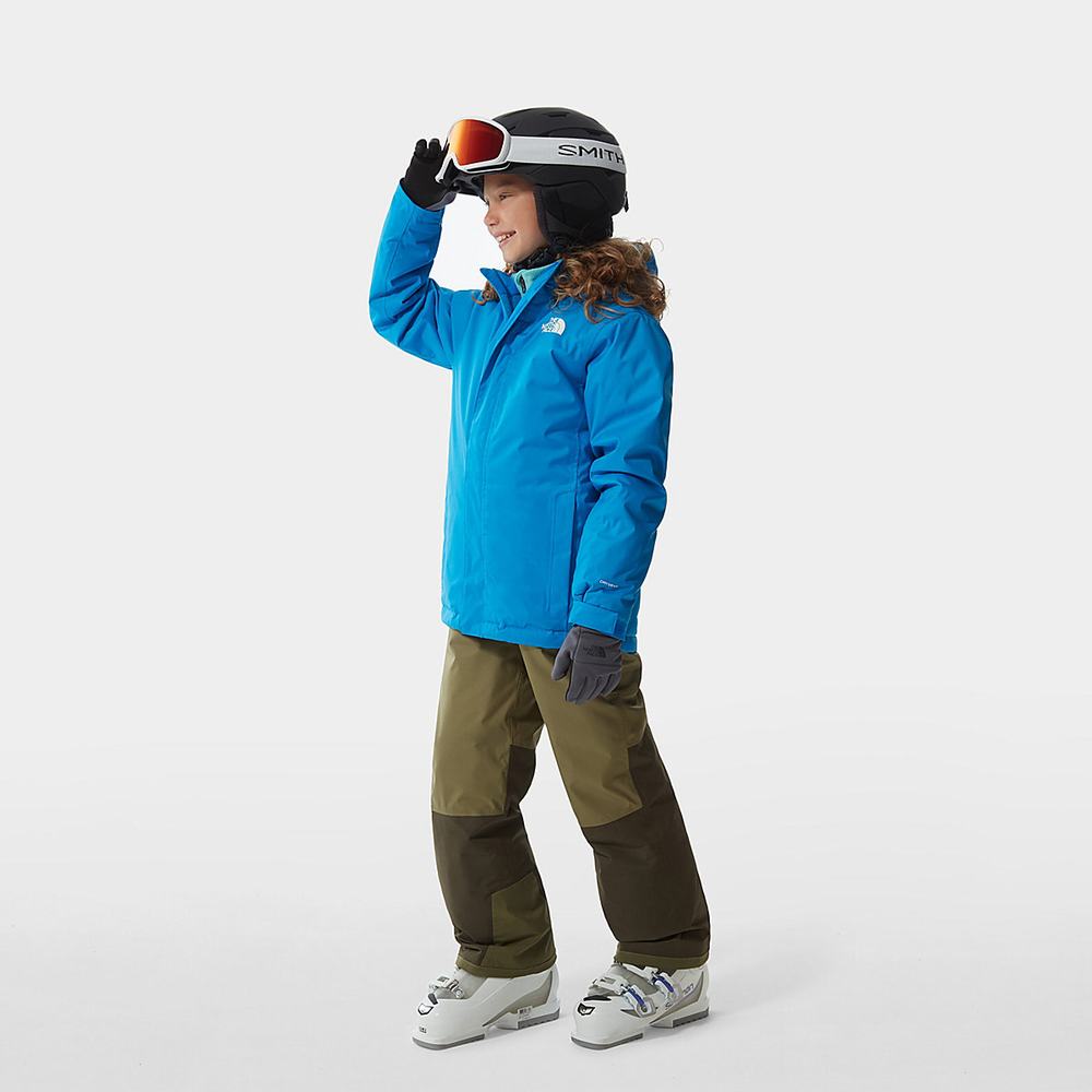 Nepremokavé Bundy The North Face Snow Quest Zip-In Chlapcenske Modre | EIW-632948