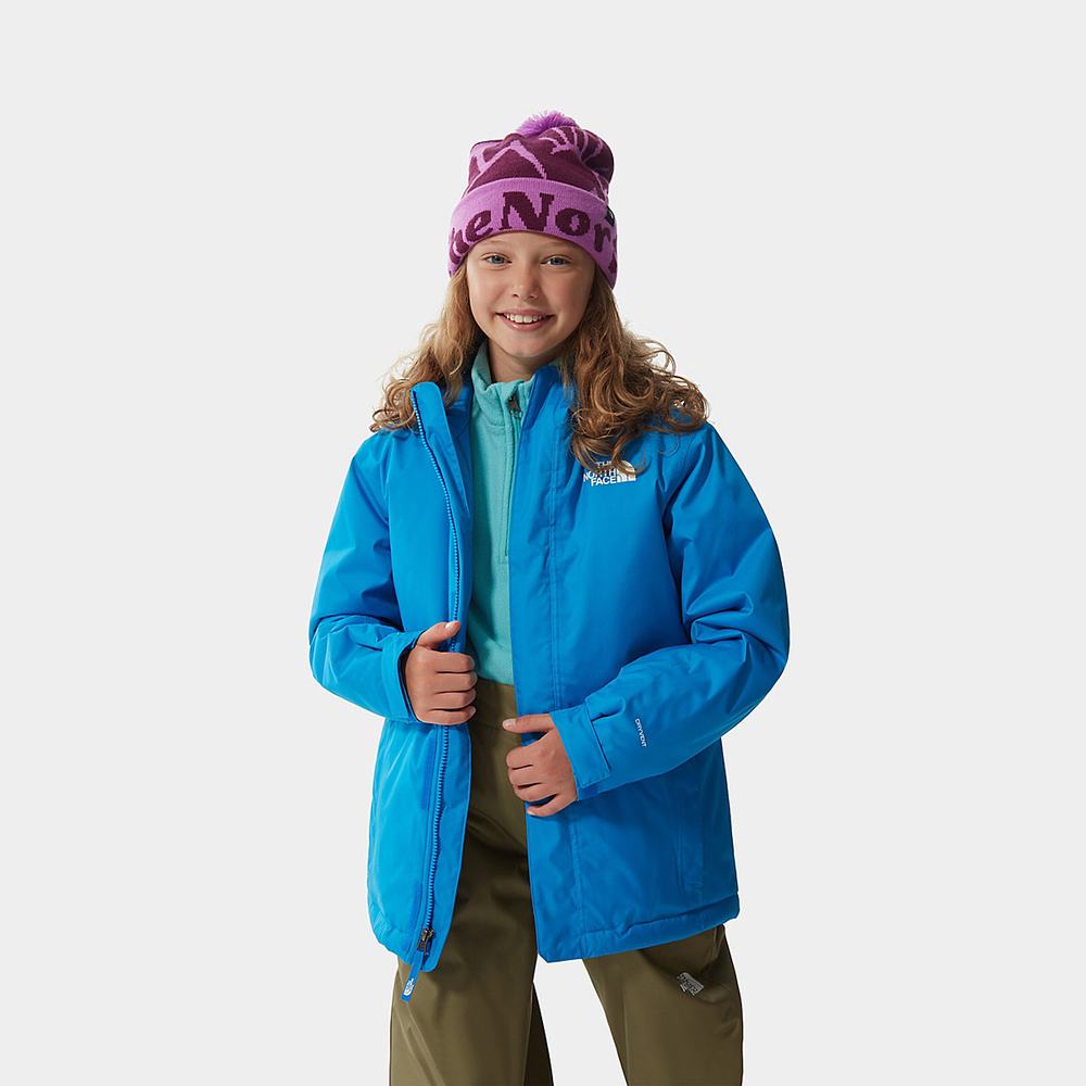 Nepremokavé Bundy The North Face Snow Quest Zip-In Chlapcenske Modre | EIW-632948