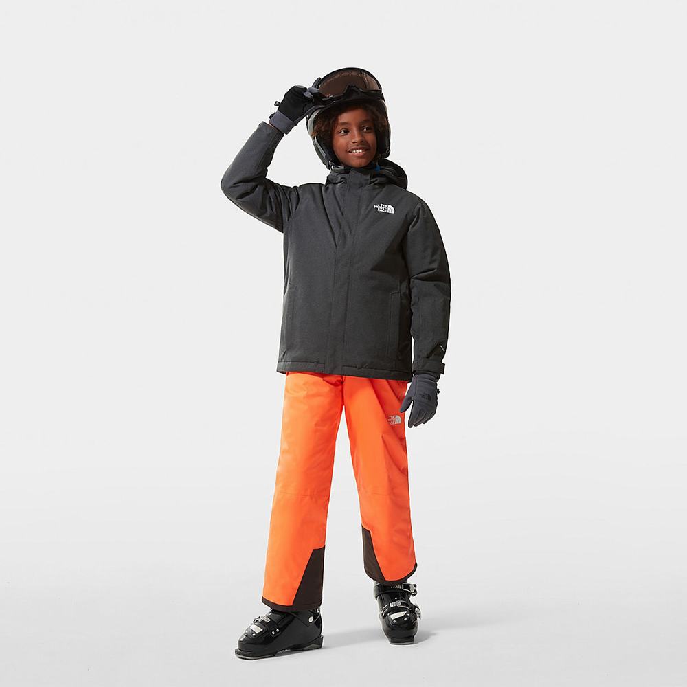 Nepremokavé Bundy The North Face Snow Quest Zip-In Chlapcenske Siva | FNM-427056