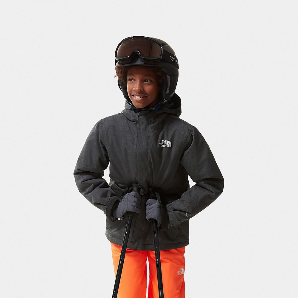 Nepremokavé Bundy The North Face Snow Quest Zip-In Chlapcenske Siva | FNM-427056