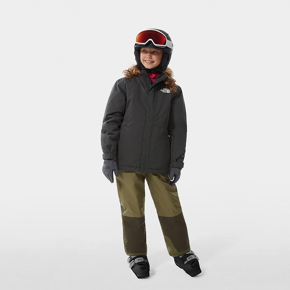 Nepremokavé Bundy The North Face Snow Quest Zip-In Chlapcenske Siva | FNM-427056