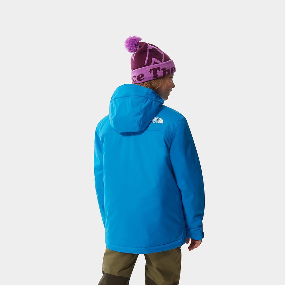 Nepremokavé Bundy The North Face Snow Quest Zip-In Dievcenske Modre | SVE-126509