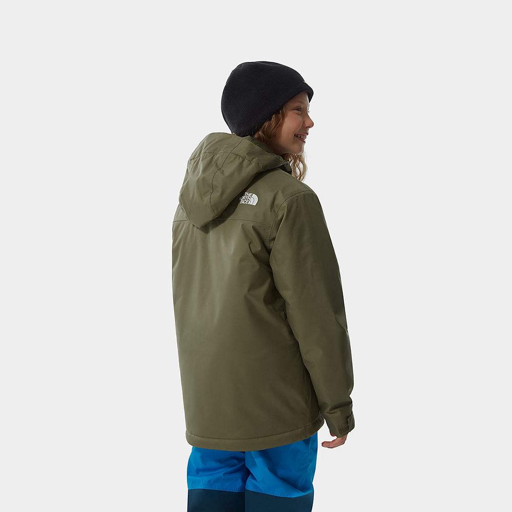 Nepremokavé Bundy The North Face Snow Quest Zip-In Dievcenske Olivovo Zelená Zelene | TDJ-536194
